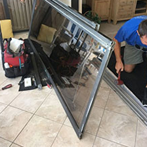 sliding glass door frame repair Sanger